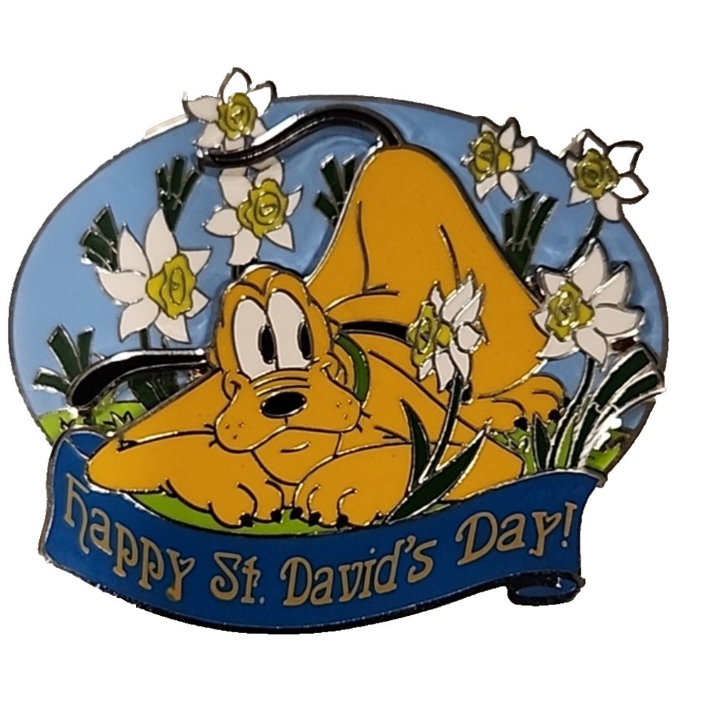 Disney Pluto St David's Day Daffodils Flower Patch Petals LE‎ 750 DIS Pin 153858